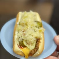 Hot Dog With Sauerkraut